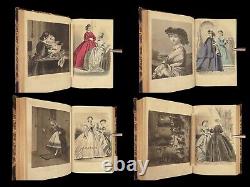 1864 Civil War FASHION Dresses Clothing Hairstyles Craft ART Peterson's Magazine