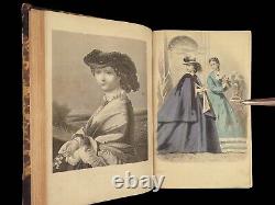 1864 Civil War FASHION Dresses Clothing Hairstyles Craft ART Peterson's Magazine