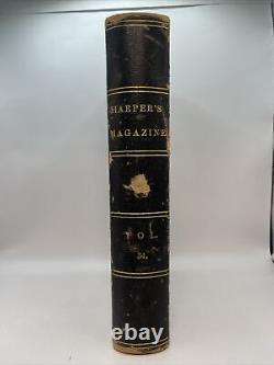 1866-1867 Harpers New Monthly Magazine XXXIV Vol. 34 Dec-May Mark Twain L2,4