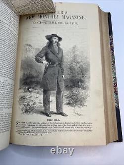 1866-1867 Harpers New Monthly Magazine XXXIV Vol. 34 Dec-May Mark Twain L2,4