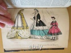 1870 ENGLISHWOMANS DOMESTIC MAGAZINE BEETON VOLUME IX 9 colour plates fashion