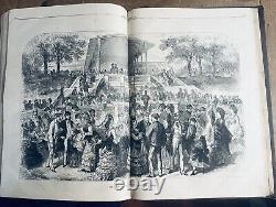 1871 Harper's Weekly Bound Volume Thomas Nast Chicago? Fire? 1216 Pages