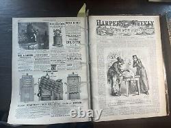 1871 Harper's Weekly Bound Volume Thomas Nast Chicago? Fire? 49 Issues