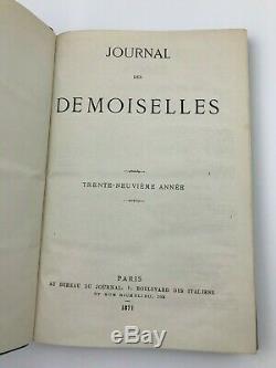 1871 Journal des Demoiselles Hand Coloured Fashion Plates Victorian Magazine