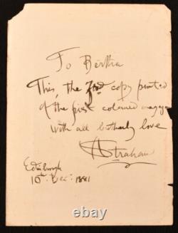 1882 The Day of Rest an Illuminated Magazine Christmas First Edition Very Sca