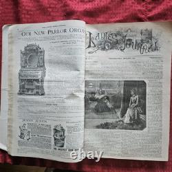 1889-90 Ladies Home Journal Full Year 15 Months Hardbound