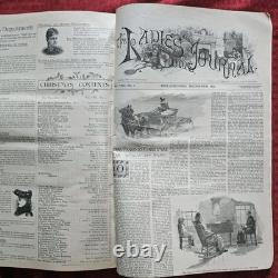 1889-90 Ladies Home Journal Full Year 15 Months Hardbound