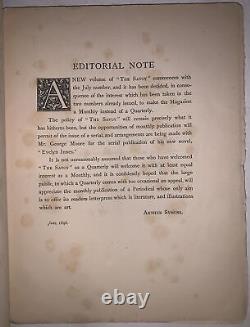 1896, THE SAVOY AN ILLUSTRATED MONTHLY, No 3 JULY 1896, AUBREY BEARDSLEY, SYMONS