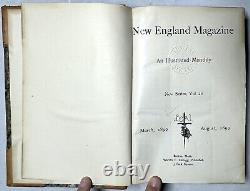 1899 New England Magazine March-aug Illustrated Walt Whitman Stonington Ct Rare