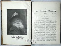 1899 New England Magazine March-aug Illustrated Walt Whitman Stonington Ct Rare