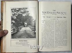 1902 New England Magazine Vol 25 Sept-feb Colorado Springs Nantucket Stockbridge