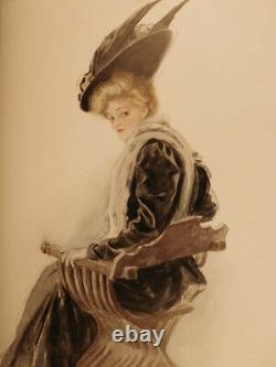 1908 1st ed Harrison Fisher ART Bachelor Belles FASHION Cosmopolitan Magazine