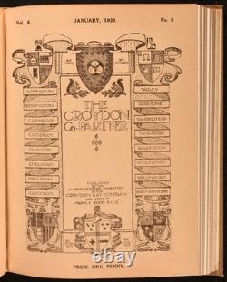 1913-1922 2vol The Croydon Co-Partner Very Scarce Magazine First Edition
