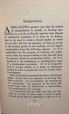 1925 Studies In Stock Speculation SCARCE 2nd Edition Magazine of Wall Street