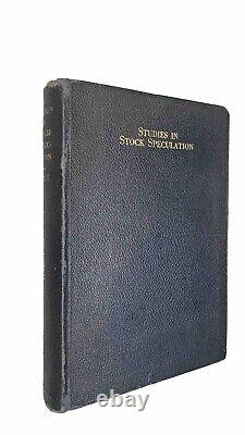 1925 Studies In Stock Speculation SCARCE 2nd Edition Magazine of Wall Street