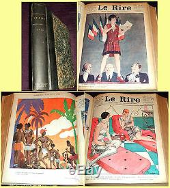 1928 Le Rire, French magazine collection, Art Deco illustrators, humour & satire