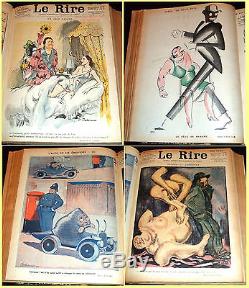 1928 Le Rire, French magazine collection, Art Deco illustrators, humour & satire