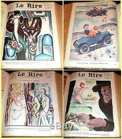 1928 Le Rire, French magazine collection, Art Deco illustrators, humour & satire