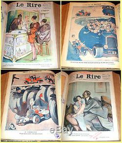 1928 Le Rire, French magazine collection, Art Deco illustrators, humour & satire