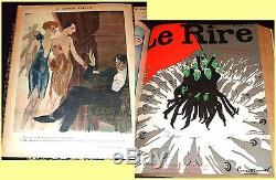 1928 Le Rire, French magazine collection, Art Deco illustrators, humour & satire