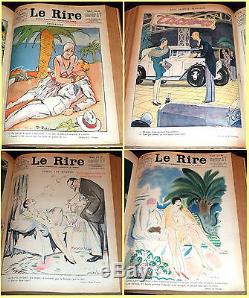 1928 Le Rire, French magazine collection, Art Deco illustrators, humour & satire