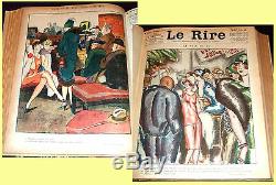 1928 Le Rire, French magazine collection, Art Deco illustrators, humour & satire