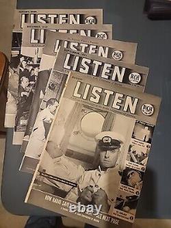 1937-1939 Rare Listen Rca Radio Magazines Volume 1 # 1 Plus 4 More Lot Of 5