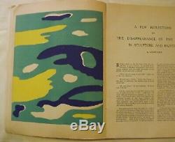 1937 VERVE Vol. 1 No. 1, French Magazine, Lithographs Leger, Miro, Rattner, Bores