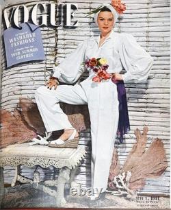 1941 -VOGUE- Fashion Vintage Bound Magazine Book withGEORGIA O'KEEFE/SALVADOR DALI