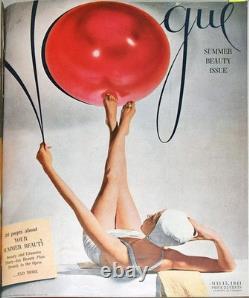 1941 -VOGUE- Fashion Vintage Bound Magazine Book withGEORGIA O'KEEFE/SALVADOR DALI