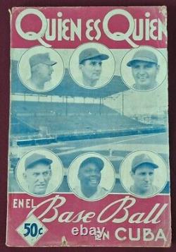 1947-48 Orig Cuban SOUVENIR MAG WHO's WHO IN CUBAN BASEBALL First Edition DIHIGO