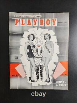 1954 January Playboy Magazine Volume 1 No. 2 Margie Harrison Centerfold Playmate