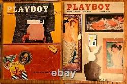 1956 PLAYBOY Complete Full Year, 12 Issues, All Centerfolds intact, Good/Excell