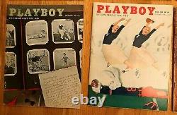 1956 PLAYBOY Complete Full Year, 12 Issues, All Centerfolds intact, Good/Excell