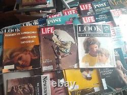 1965 LOOK Magazine & Newsweek Post Life Journal & More Lot of 31 Vintage Mags