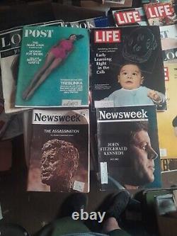 1965 LOOK Magazine & Newsweek Post Life Journal & More Lot of 31 Vintage Mags