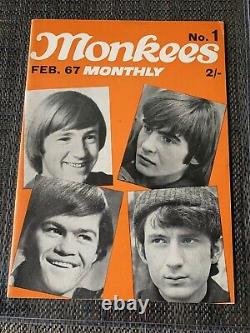 1967 Monkees Monthly Magazine Rare Issue No. 1. Beautiful Condition! First Issue