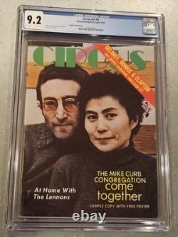 1970 Circus Magazine? CGC 9.2? JOHN LENNON? Yoko Ono RARE SAMPLE COPY