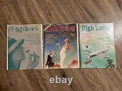 1974? ULTRA RARE High Times First issue, second & third! Magazines Near MINT