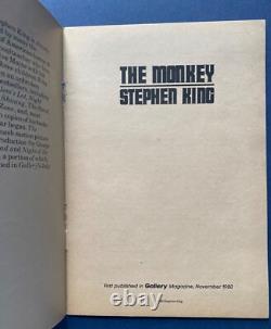 1980 THE MONKEY by Stephen King Original First Edition from Gallery Magazine