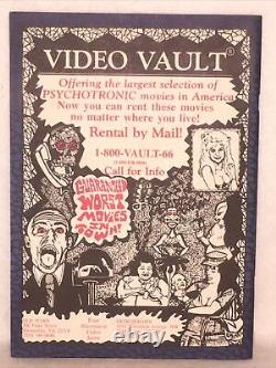 1989 1990 PSYCHOTRONIC VIDEO SET OF #1-8 MAGAZINE Encyclopedia Of Film