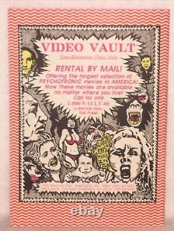 1989 1990 PSYCHOTRONIC VIDEO SET OF #1-8 MAGAZINE Encyclopedia Of Film