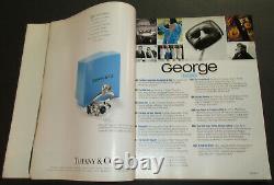 1995 INAUGURAL ISSUE GEORGE MAGAZINE JFK Jr Cindi Crawford Cover COMPLETE B1