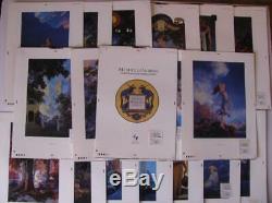 1995 Mock Up 1st Edition Pre Publication Art Proofs Maxfield Parrish 3 Book +