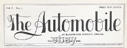 1st AUTO RACE AUTOMOBILE Magazine Jan 1900 Original 1st Edition RARE