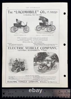 1st AUTO RACE AUTOMOBILE Magazine Jan 1900 Original 1st Edition RARE