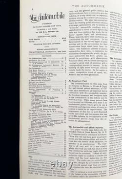 1st AUTO RACE AUTOMOBILE Magazine Jan 1900 Original 1st Edition RARE