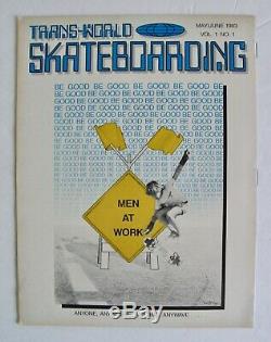 1st Issue 1983 Trans World Skateboarding Magazine First #1 Skateboard Skater USA