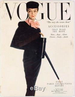 1st Paris Collections Report ACCESSORIES Mode VTG US Vogue magazine March 1950