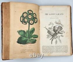 1st edition 1844-The Ladies Garland and family magazine. W full color engravings